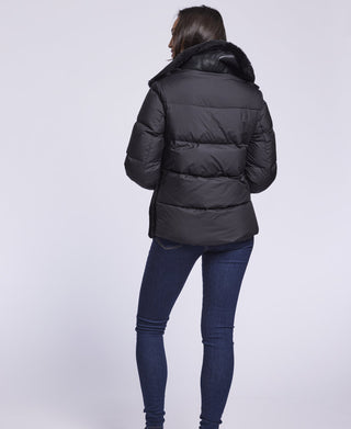 323  Genuine Shearling and down MC jacket CLEARANCE $175