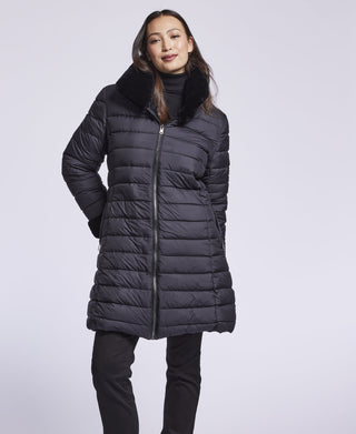 3244 Goose down coat reverses to genuine shearling   SOLDOUT