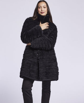 3255 Goose down reverses to layered shearling  $239