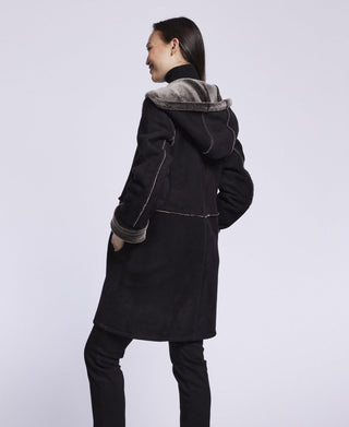 3291HD Hooded spill seam shearling