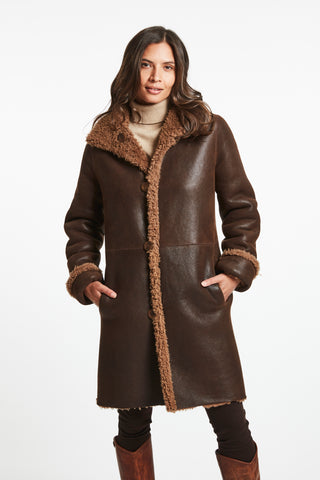 Your go to….shown in Malt - Winter Coat Textured shearling