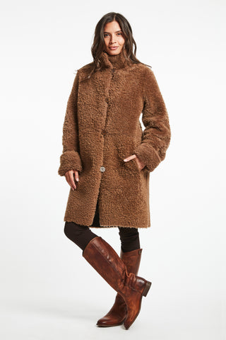 Your go to….shown in Malt - Winter Coat Textured shearling