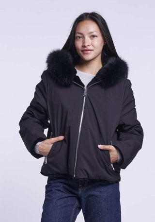 631HD Rex rabbit reversible jacket