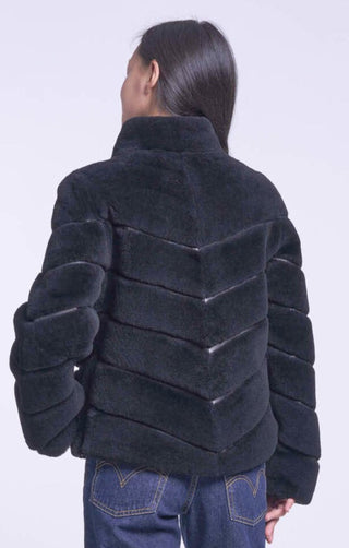 615 Cropped shearling jacket  delivery 9/15