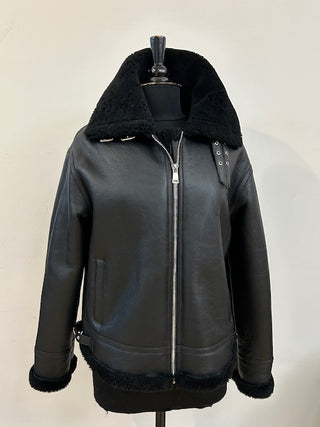 B-3 Genuine shearling bomber   New Arrival  $595.00   delivery 3 weeks