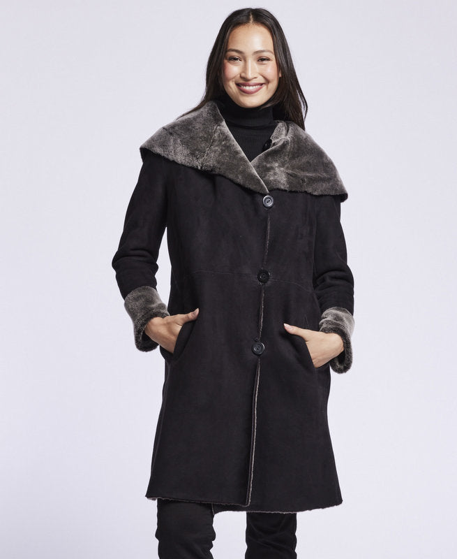 Straight Collared Coat | Women's Coats | Blue Duck Shearling