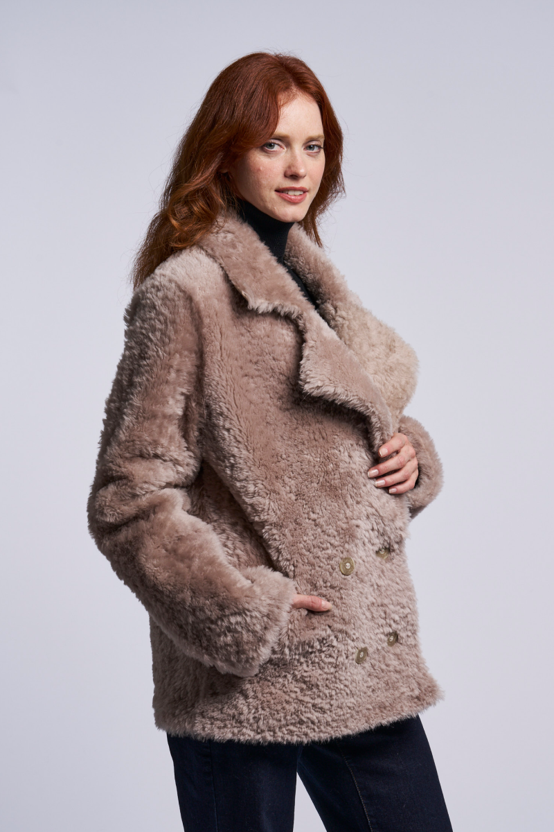 Kensie faux shearling coat shop