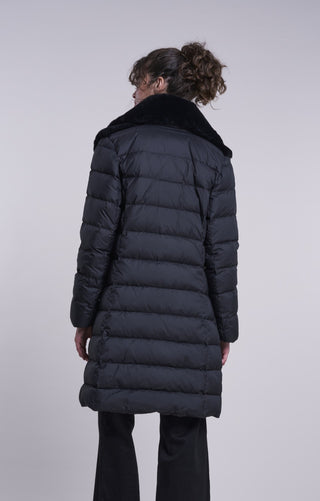 5281 Down coat with genuine shearling collar and yoke Black Friday $289