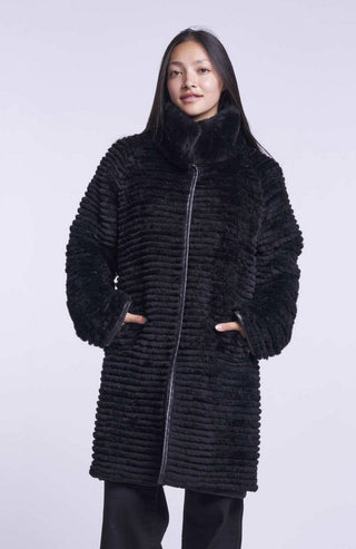 6202 All weather coat reverses to genuine shearling