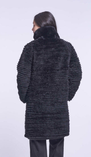 6202 All weather coat reverses to genuine shearling
