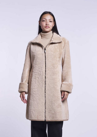 6206  Reversible shearling coat  delivery 9/15