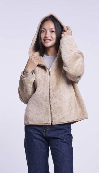 658HD Genuine shearling jacket  delivery 9/15