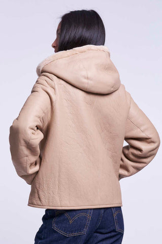 658HD Genuine shearling jacket  delivery 9/15