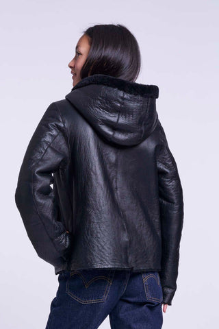 658HD Genuine shearling jacket  delivery 9/15