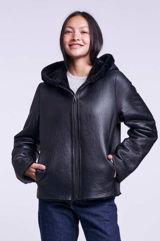 658HD Genuine shearling jacket  delivery 9/15