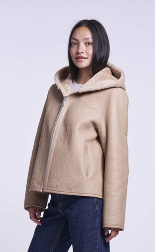 658HD Genuine shearling jacket  delivery 9/15