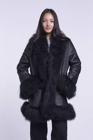 6124  Reversible shearling coat  delivery 9/15